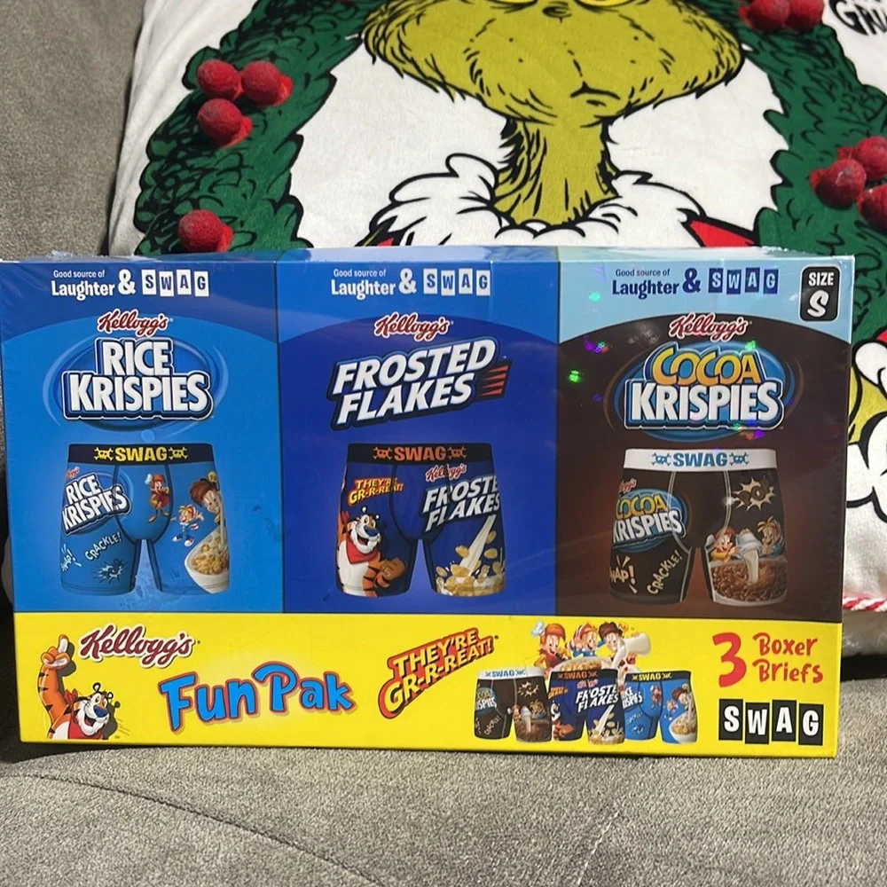 ❌SOLD❌ 🥣☠️Swag Kellogg’s Fun Pack Boxers☠️🥣 - Picture 3 of 10